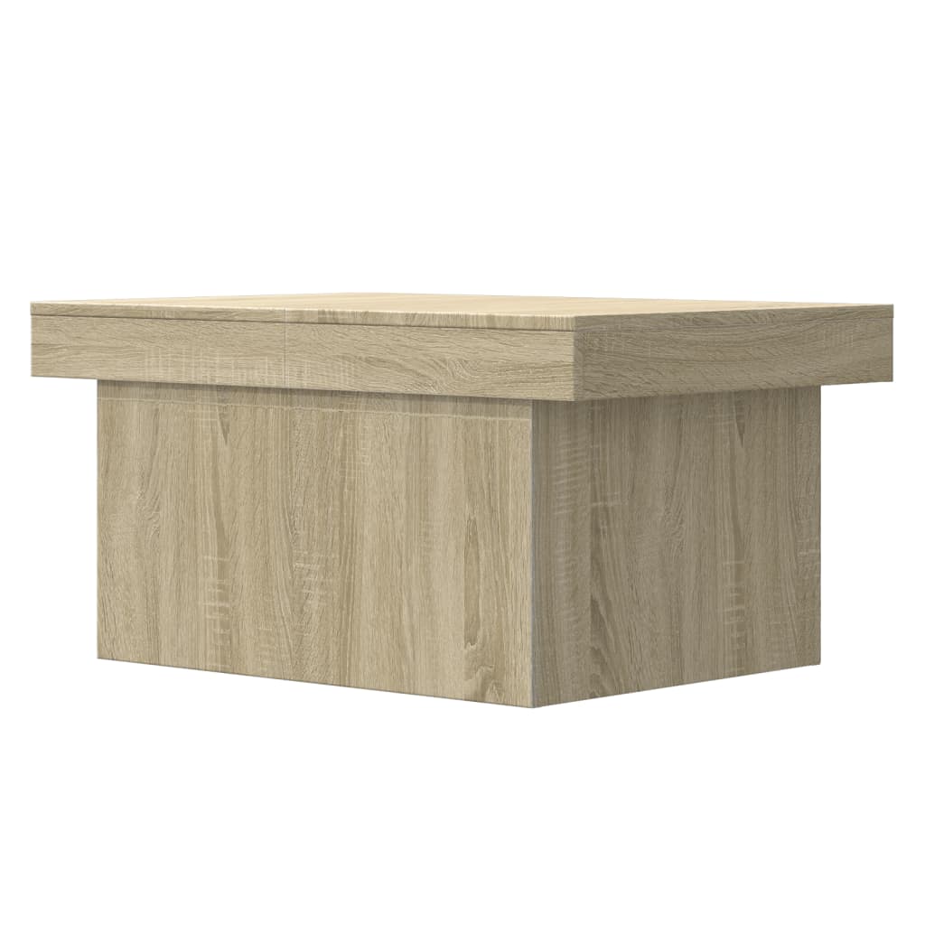 Table basse chêne Sonoma 80x55x40 cm en bois