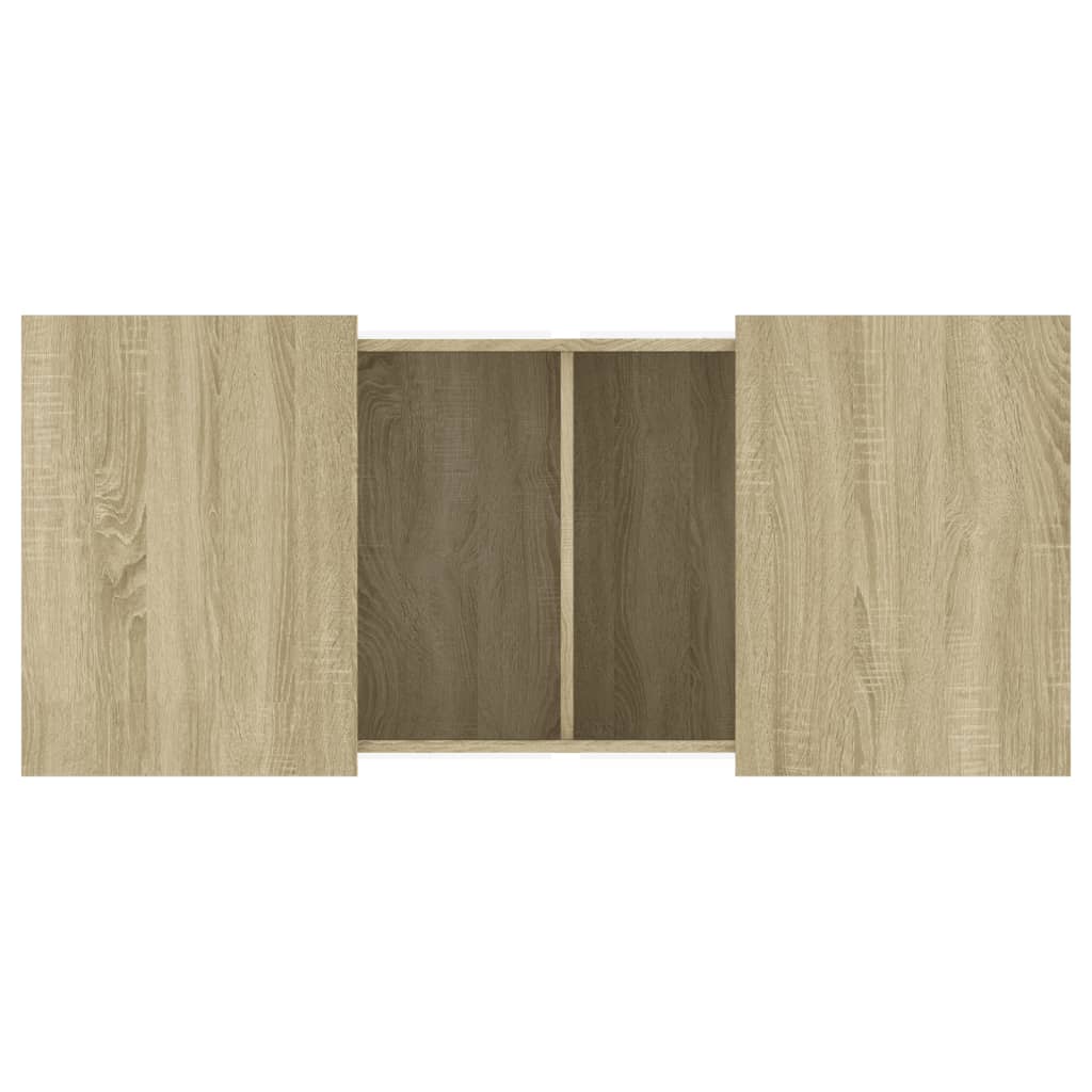 Table basse chêne Sonoma 80x55x40 cm en bois