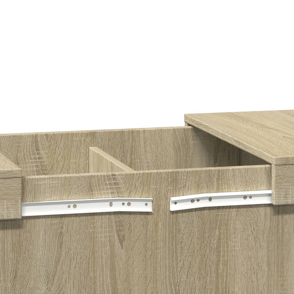 Table basse chêne Sonoma 80x55x40 cm en bois