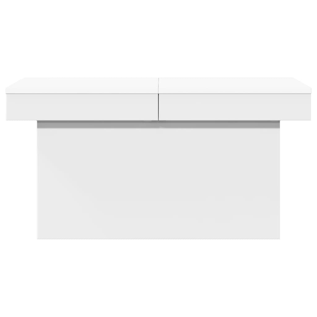 Coffee Table White 100x55x40 cm Wood Material