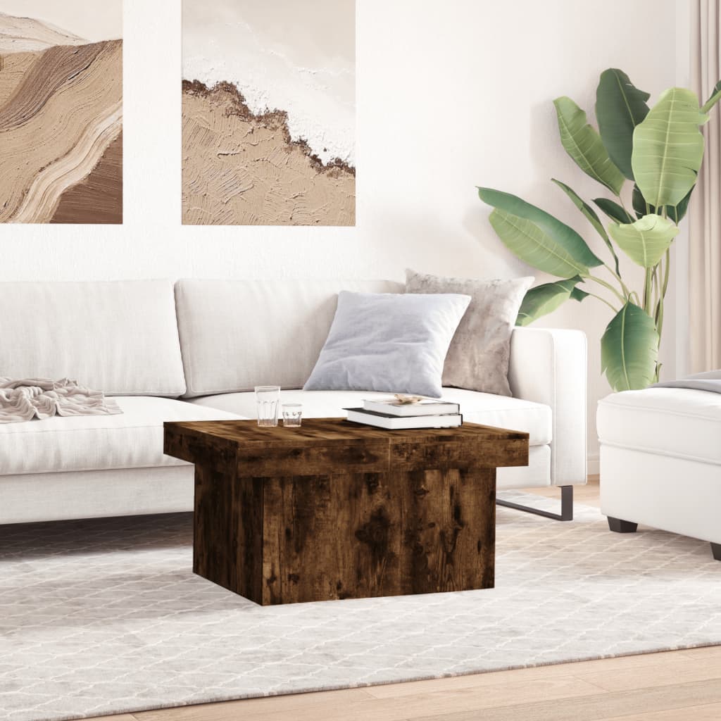 Coffee table smoked oak 100x55x40 cm wood material