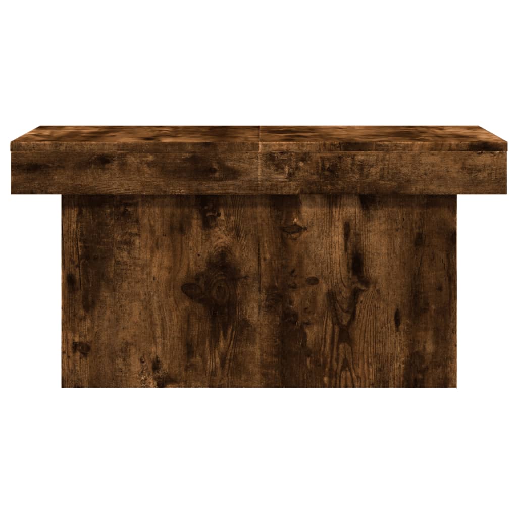 Coffee table smoked oak 100x55x40 cm wood material