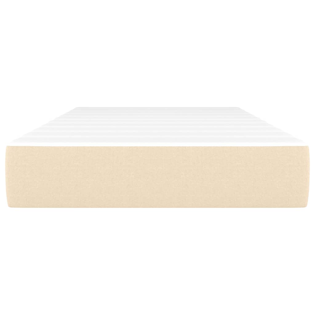 Matelas à ressorts ensachés crème 120x190x20 cm tissu
