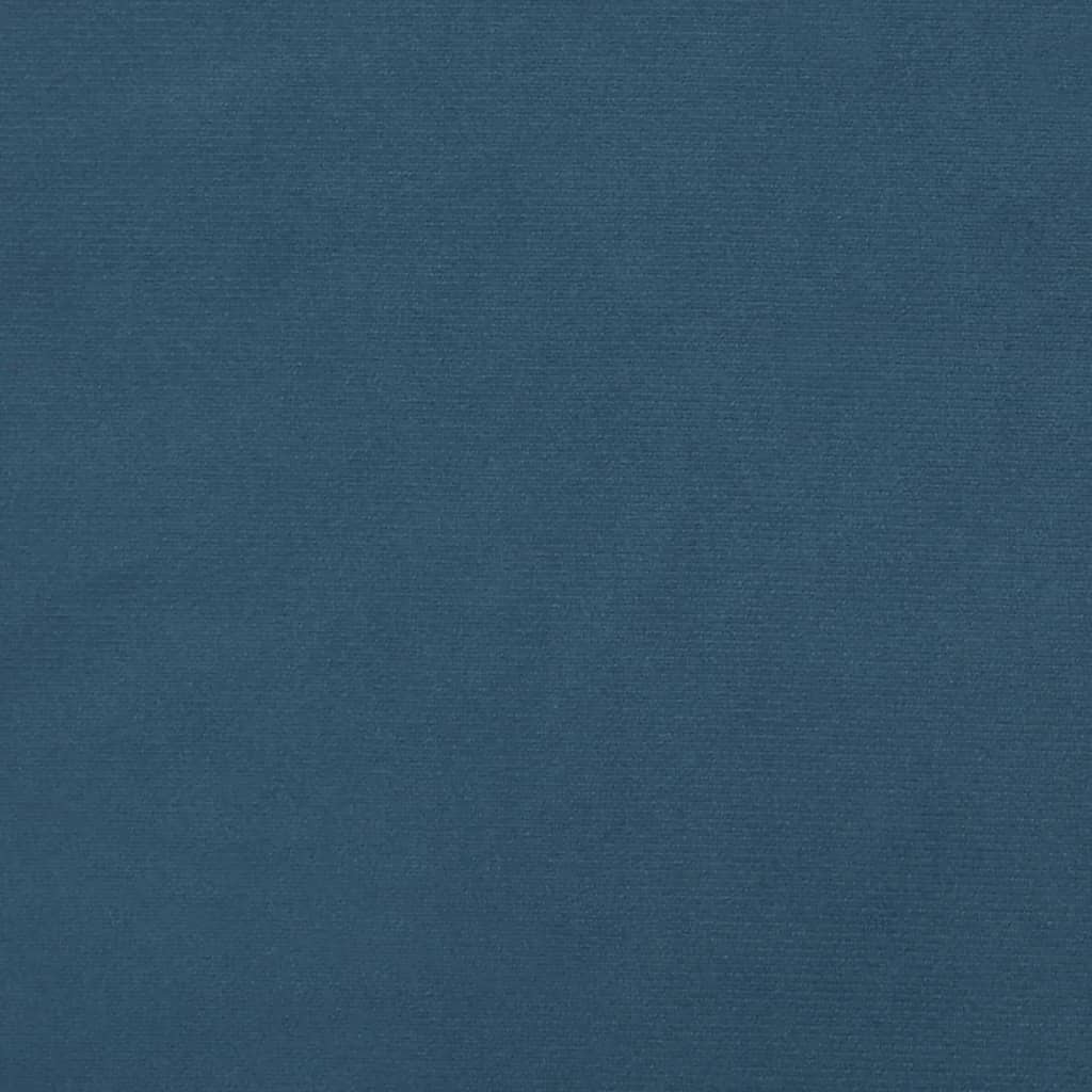 Pocket Spring Mattress Dark Blue 120x190x20 cm Velvet