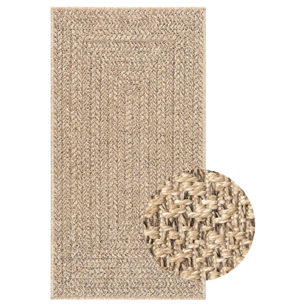 Tapis ZIZUR 60x110 cm aspect jute intérieur et extérieur