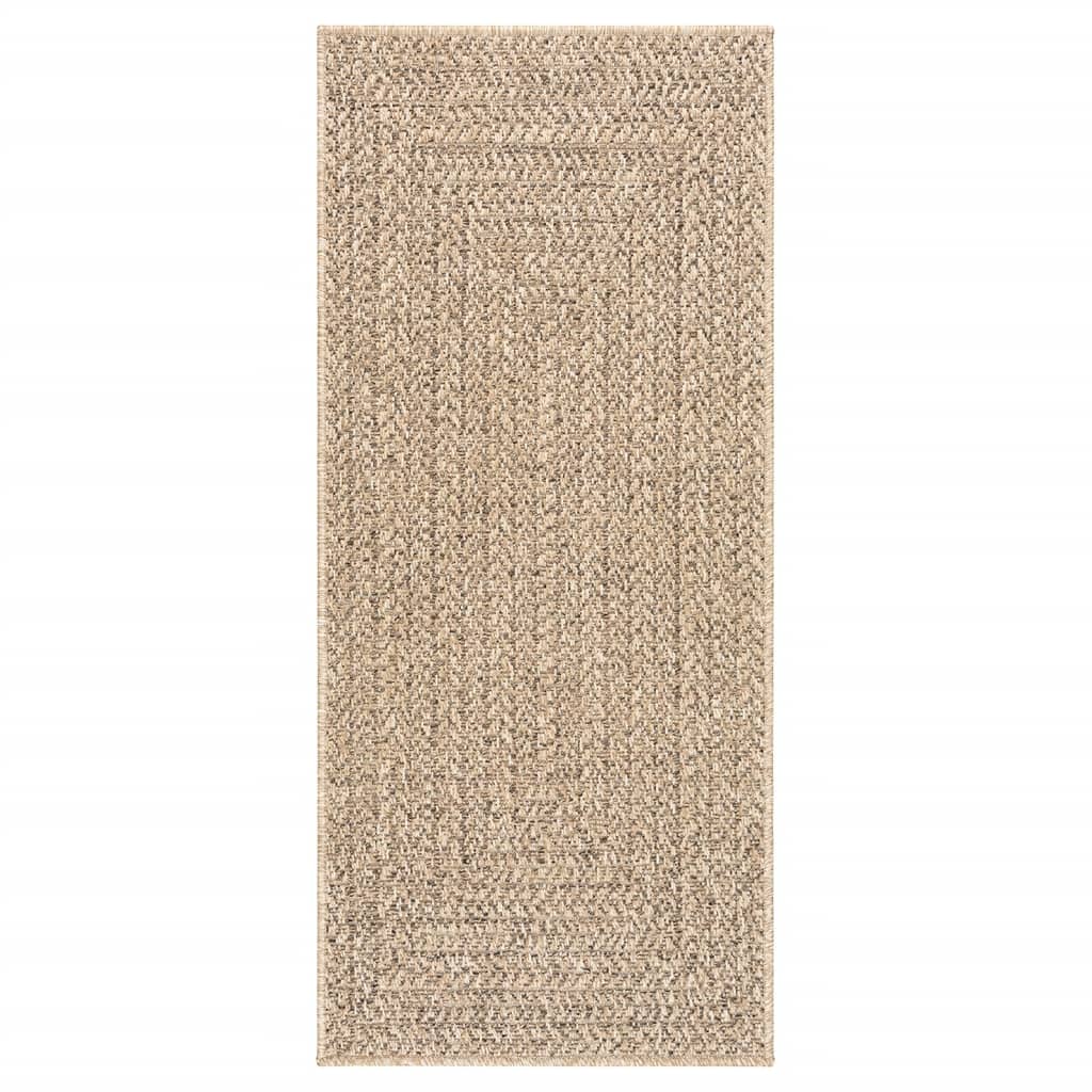 Tapis ZIZUR 80x200 cm aspect jute intérieur et extérieur