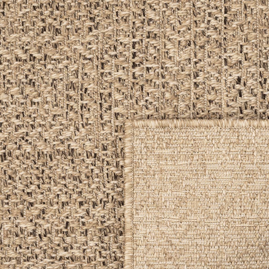 Tapis ZIZUR 80x200 cm aspect jute intérieur et extérieur