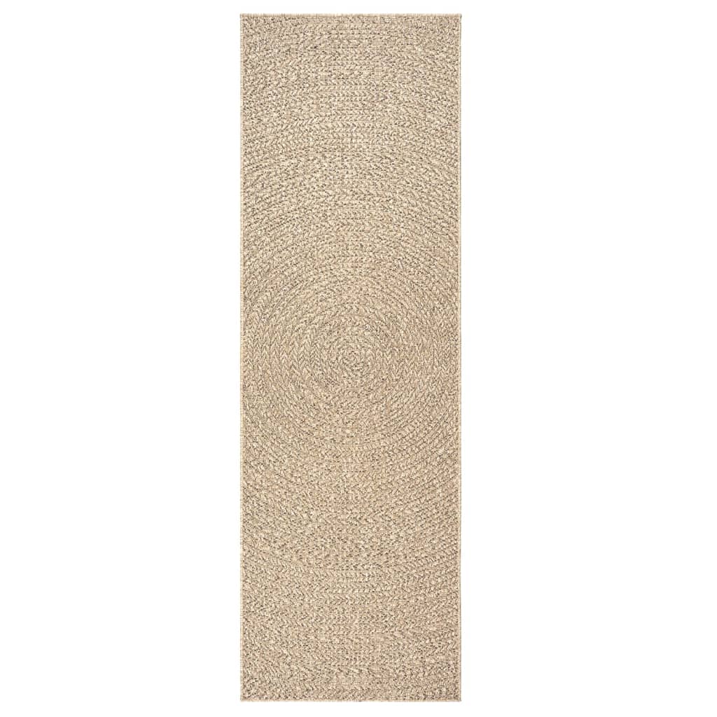 Tapis ZIZUR 80x200 cm aspect jute intérieur et extérieur
