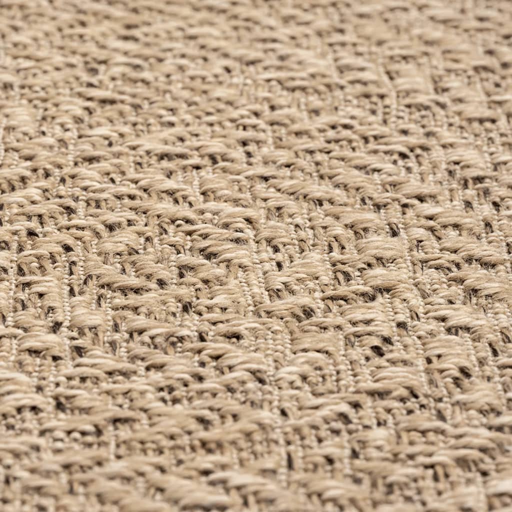 Tapis ZIZUR 80x200 cm aspect jute intérieur et extérieur