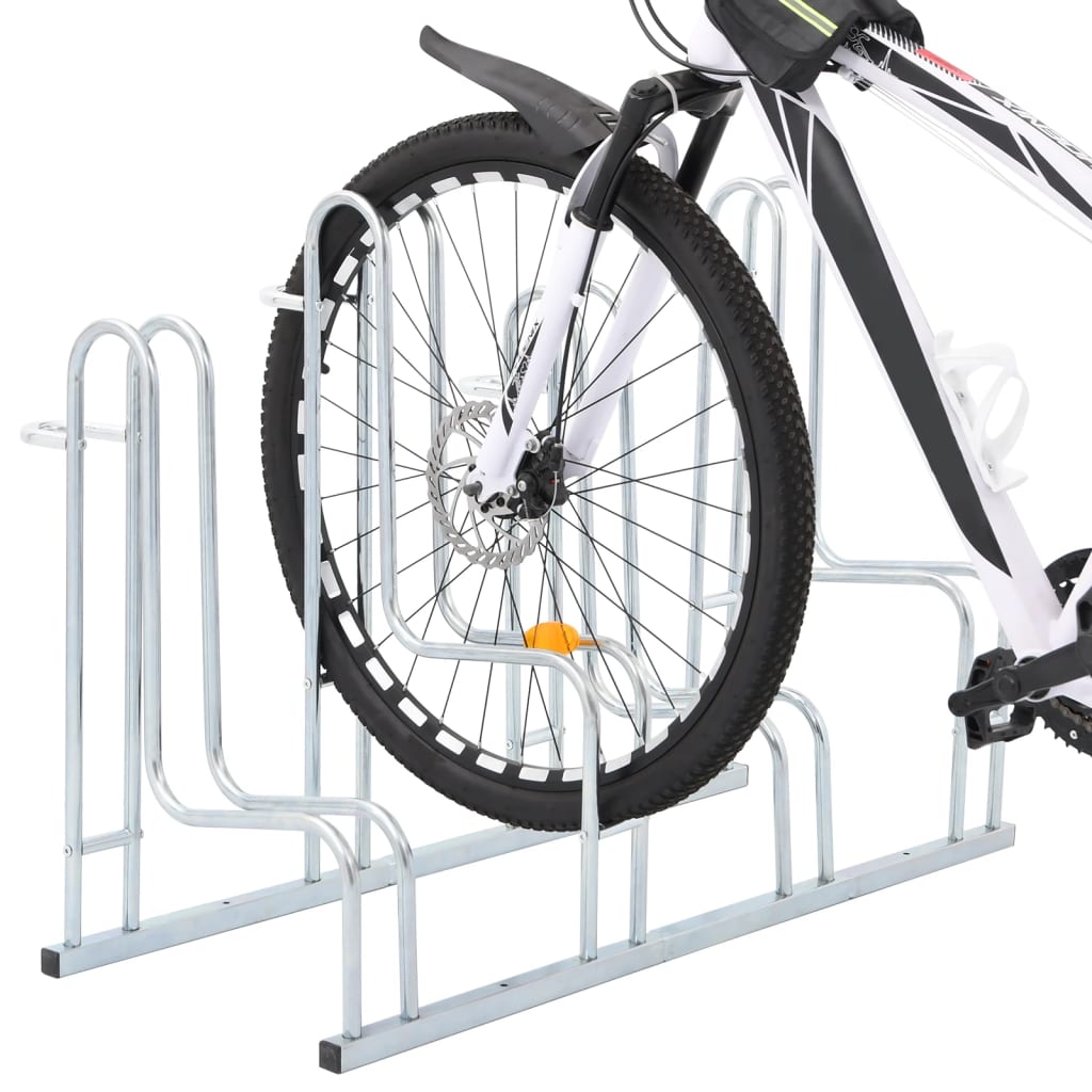 Support à vélo pour 4 vélos, autoportant en acier galvanisé
