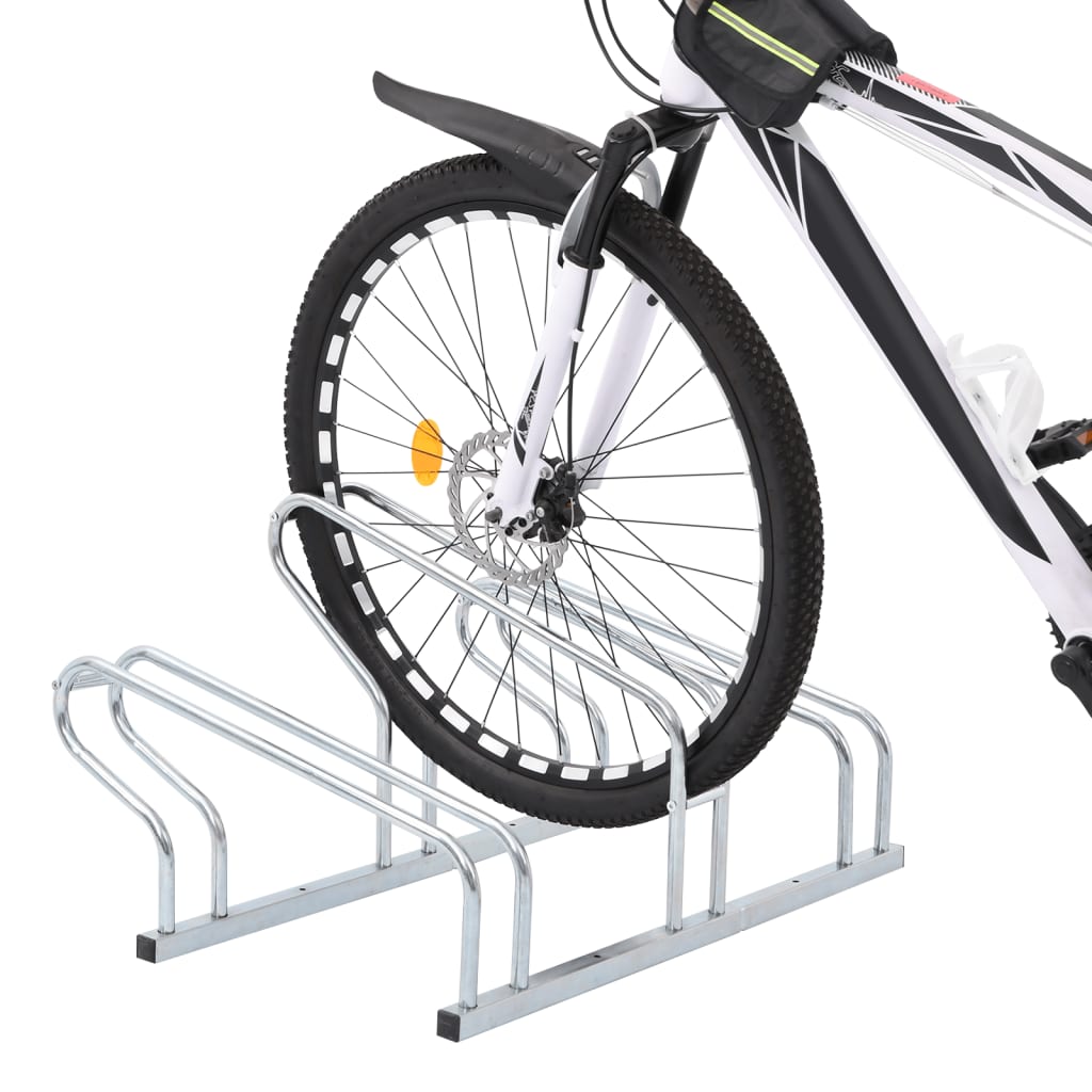 Support à vélo pour 3 vélos Autoportant Acier galvanisé