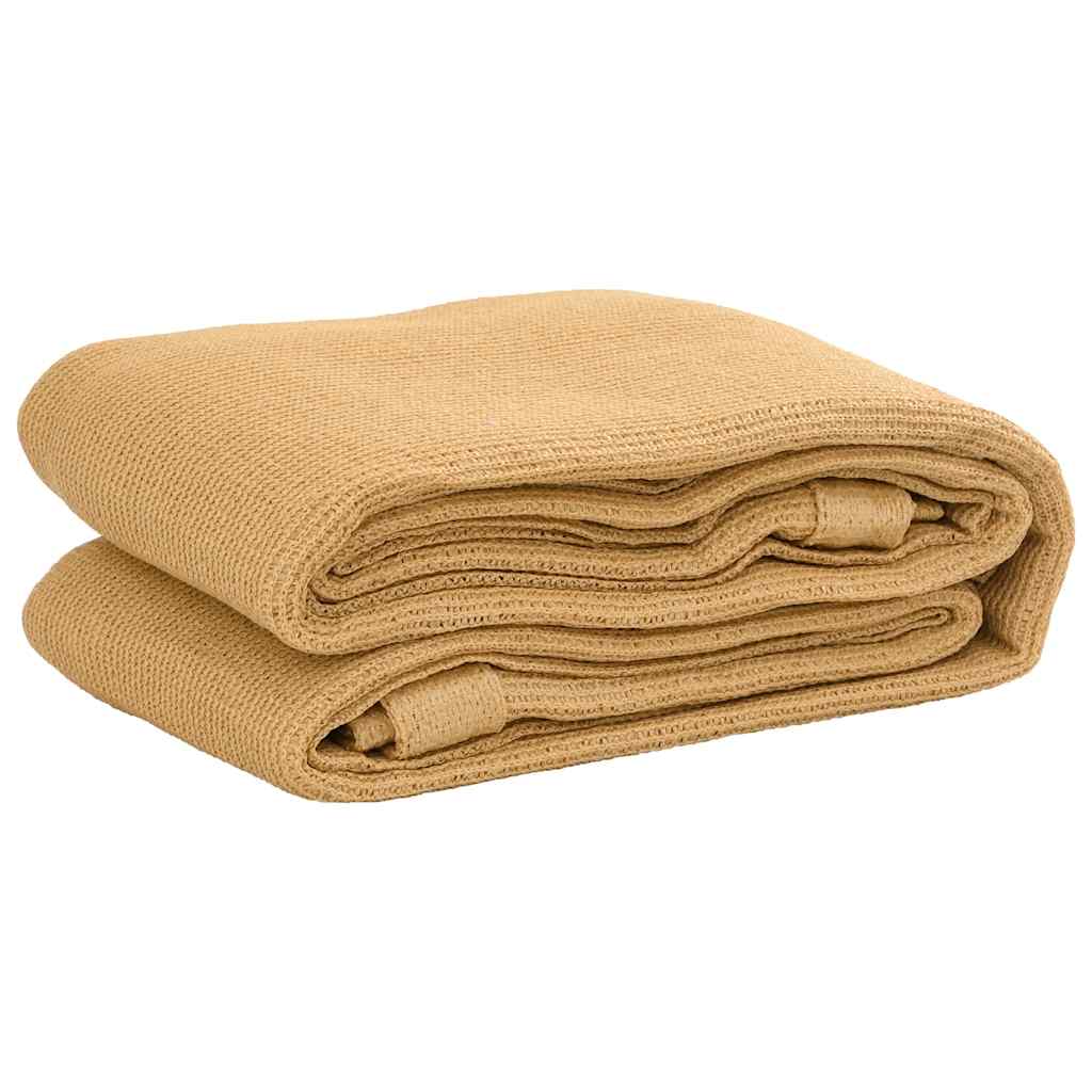 Zeltteppich Sandfarbe 400x400 cm HDPE