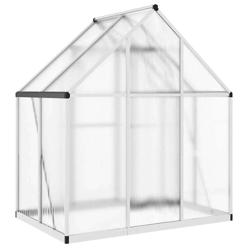 Greenhouse with foundation frame Silver 169x114x195 cm Alu
