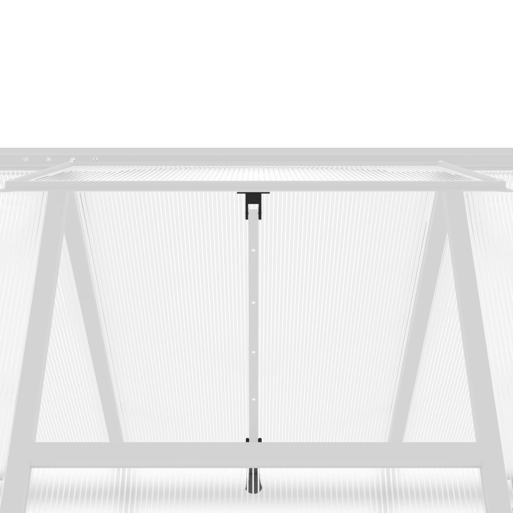 Greenhouse with foundation frame silver 224x169x195cm aluminum