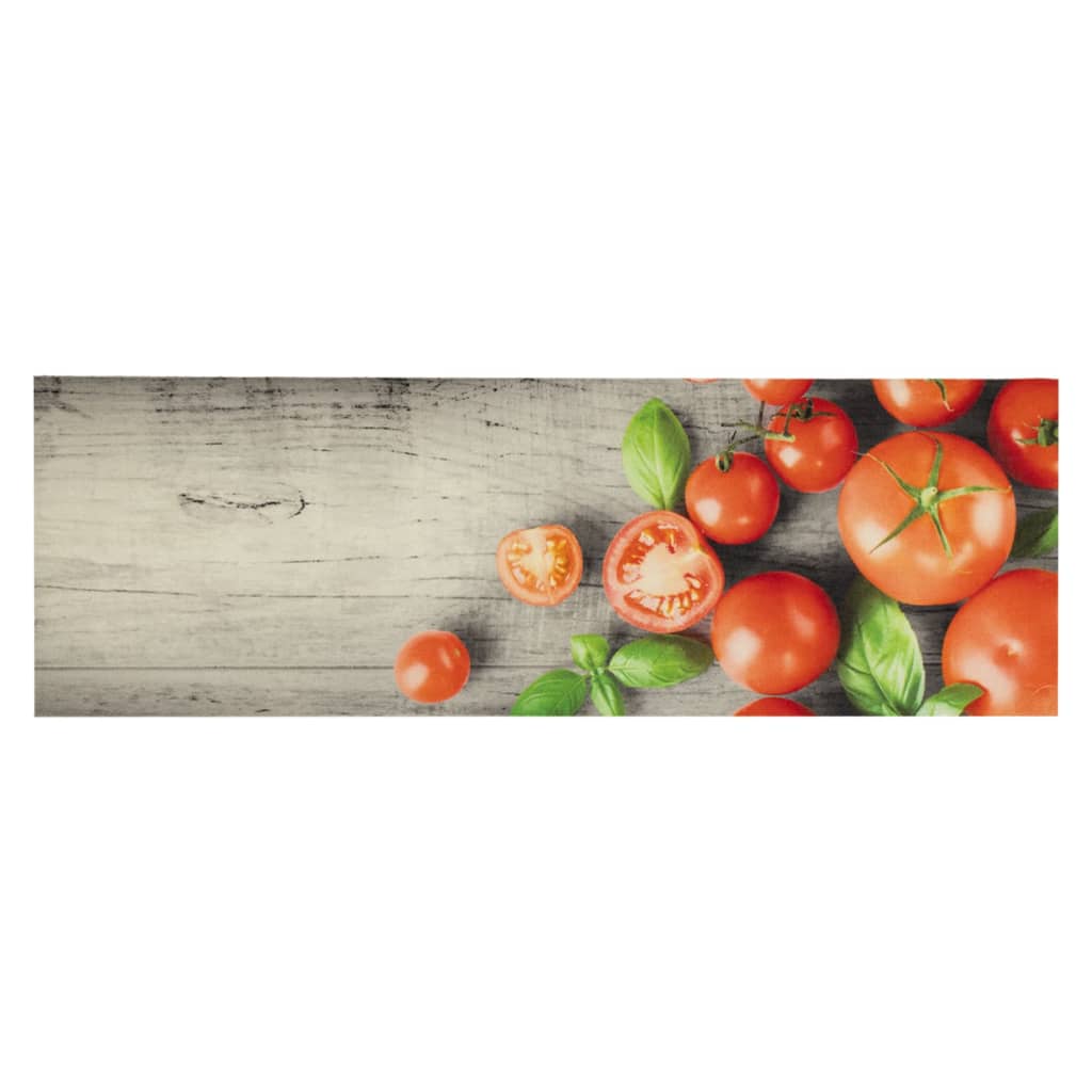 Tapis de cuisine lavable tomates 60x180 cm velours