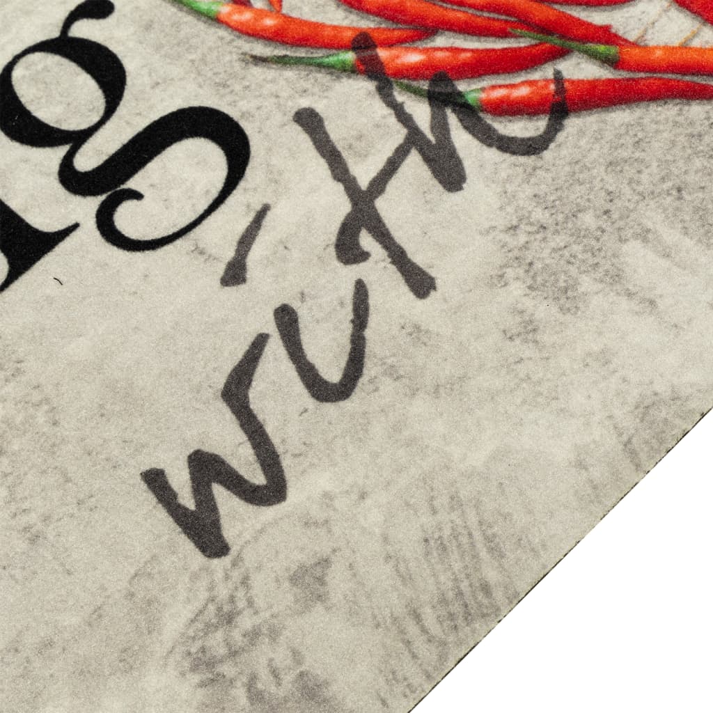 Kitchen Rug Washable Paprika 45x150 cm Velvet