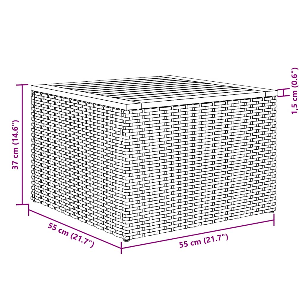 11-tlg. Garten-Sofagarnitur mit Kissen Schwarz Poly Rattan