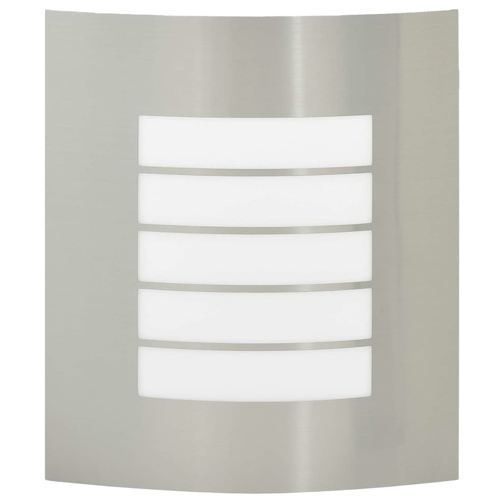 Außenwandlampen 2 pcs Silber 23.5 x 10.5 x 26 cm Edelstahl