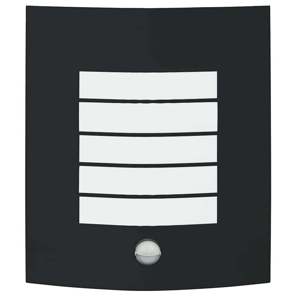 Außenwandlampen 2 pcs Schwarz 23.5 x 10.5 x 26 cm Edelstahl