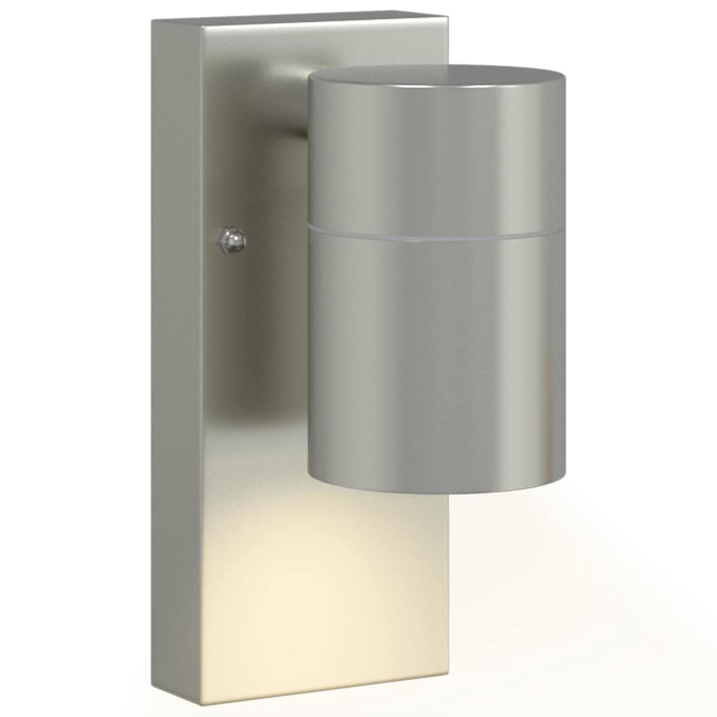 Außenwandlampen 2 pcs Silber 6,5 x 10,5 x 16 cm Edelstahl