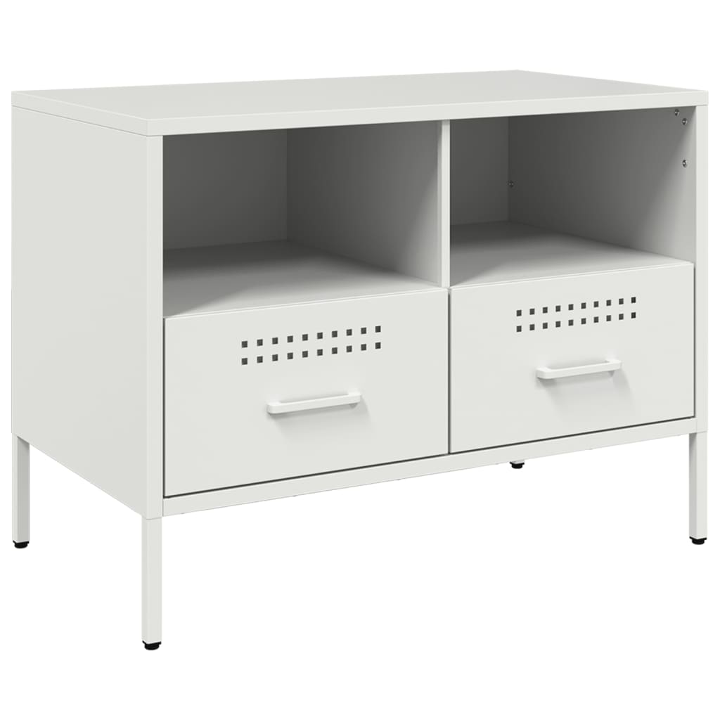 TV Cabinets 2 pcs. White 68x39x50.5 cm Steel