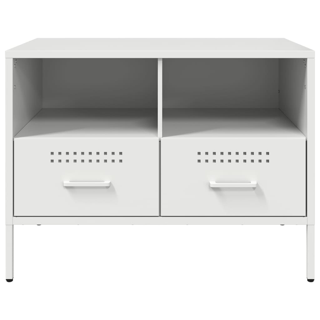 TV Cabinets 2 pcs. White 68x39x50.5 cm Steel