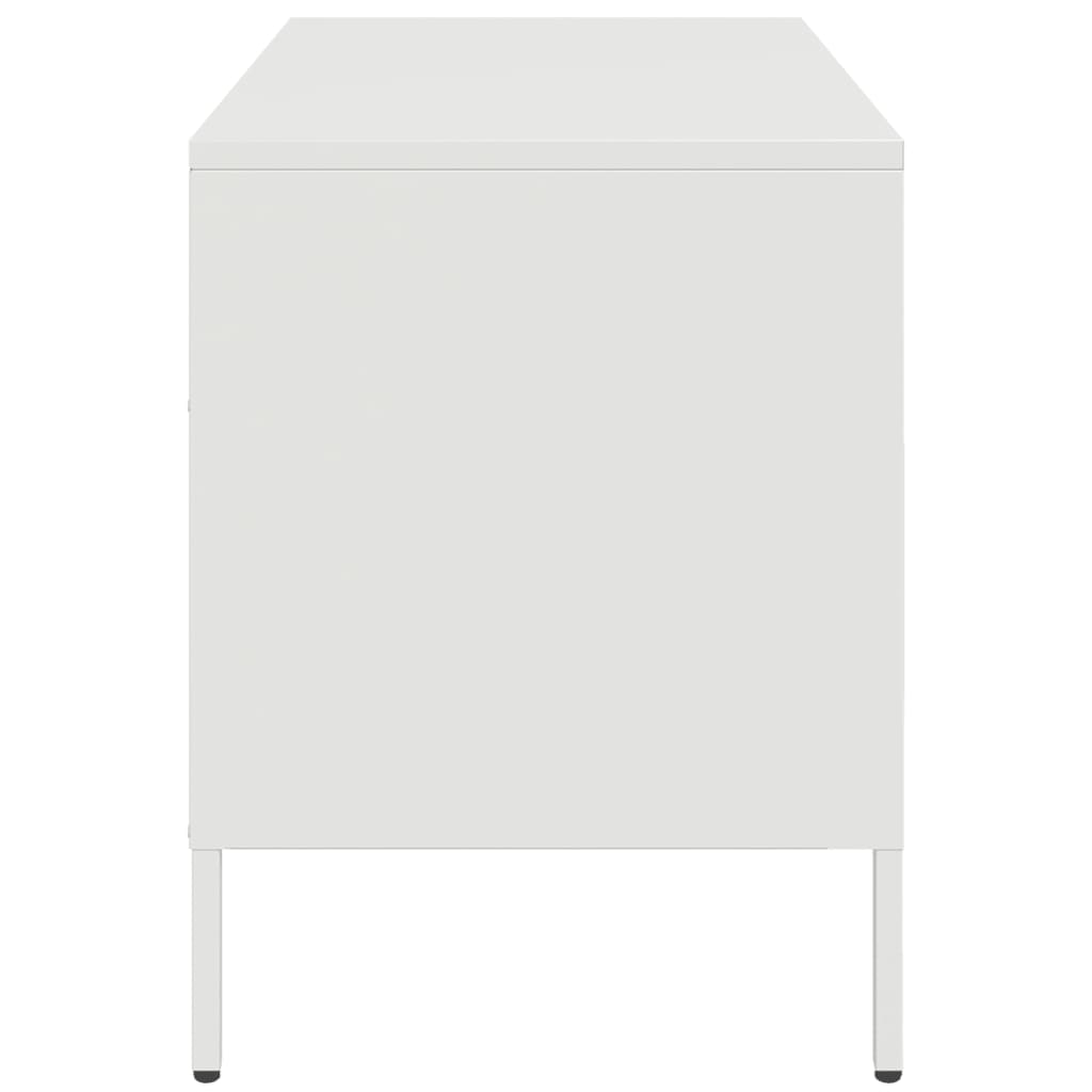 TV Cabinets 2 pcs. White 68x39x50.5 cm Steel