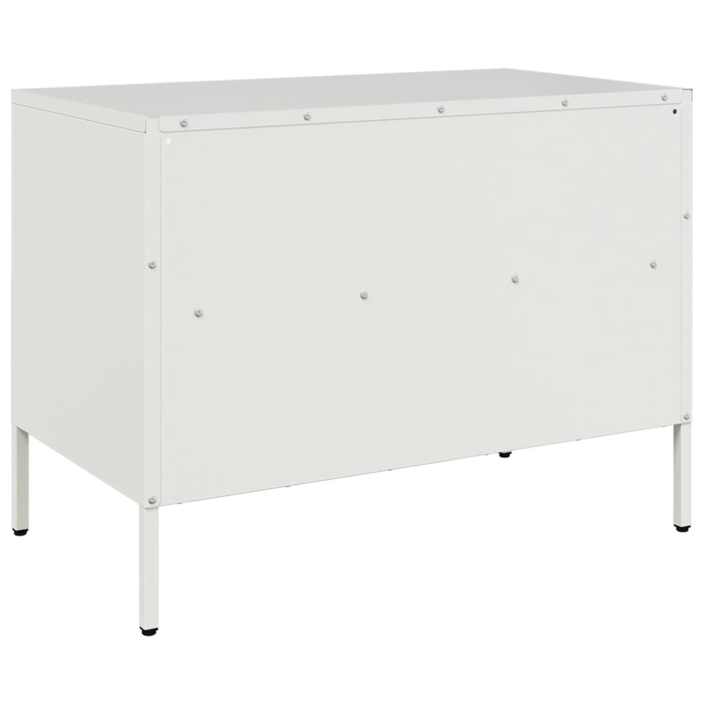 TV Cabinets 2 pcs. White 68x39x50.5 cm Steel