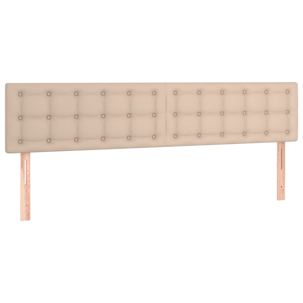 Matelas à sommier tapissier cappuccino-marron 120x190 cm cuir artificiel