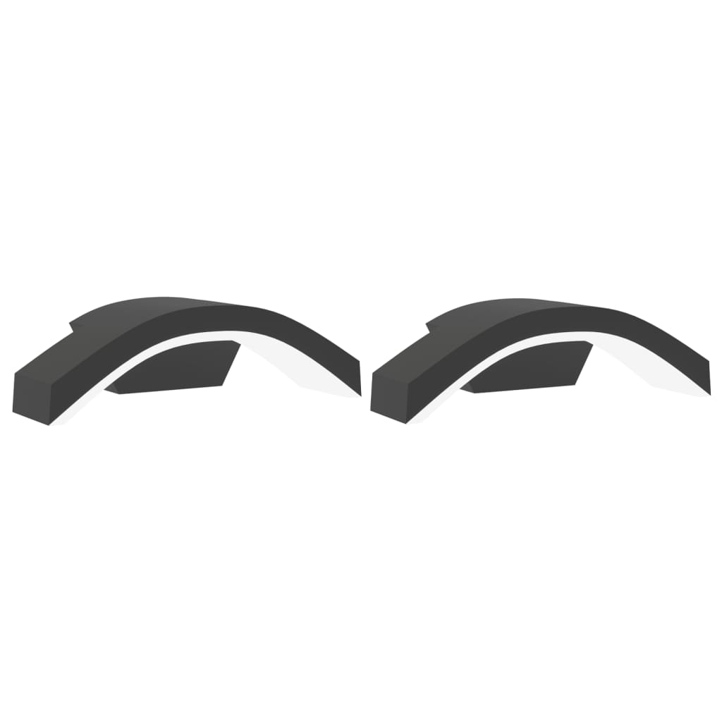 Appliques d'extérieur LED 2 pcs. Aluminium moulé sous pression noir