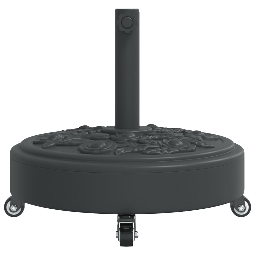 Sonnenschirmständer mit Rollen für Ø38/48 mm Mast 27 kg Rund