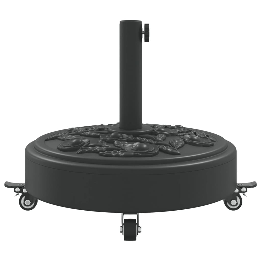 Sonnenschirmständer mit Rollen für Ø38/48 mm Mast 27 kg Rund
