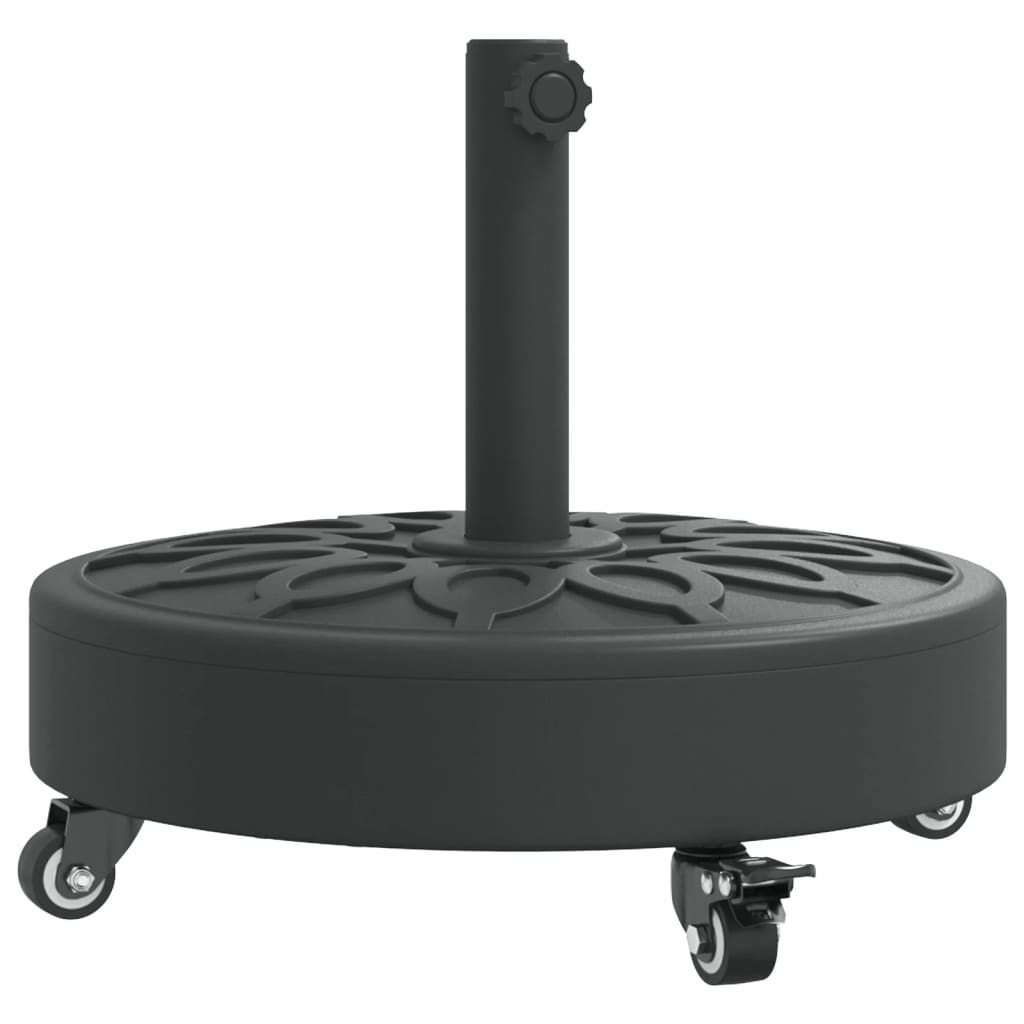 Sonnenschirmständer mit Rollen für Ø38/48 mm Mast 27 kg Rund