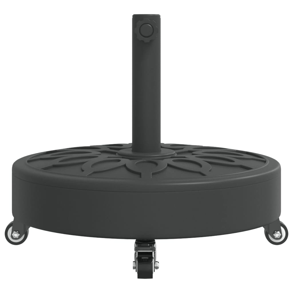 Sonnenschirmständer mit Rollen für Ø38/48 mm Mast 27 kg Rund