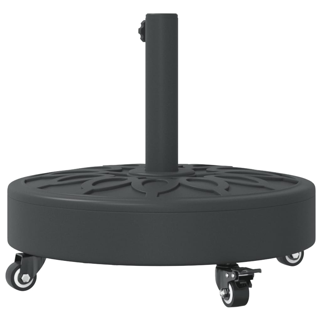 Sonnenschirmständer mit Rollen für Ø38/48 mm Mast 27 kg Rund