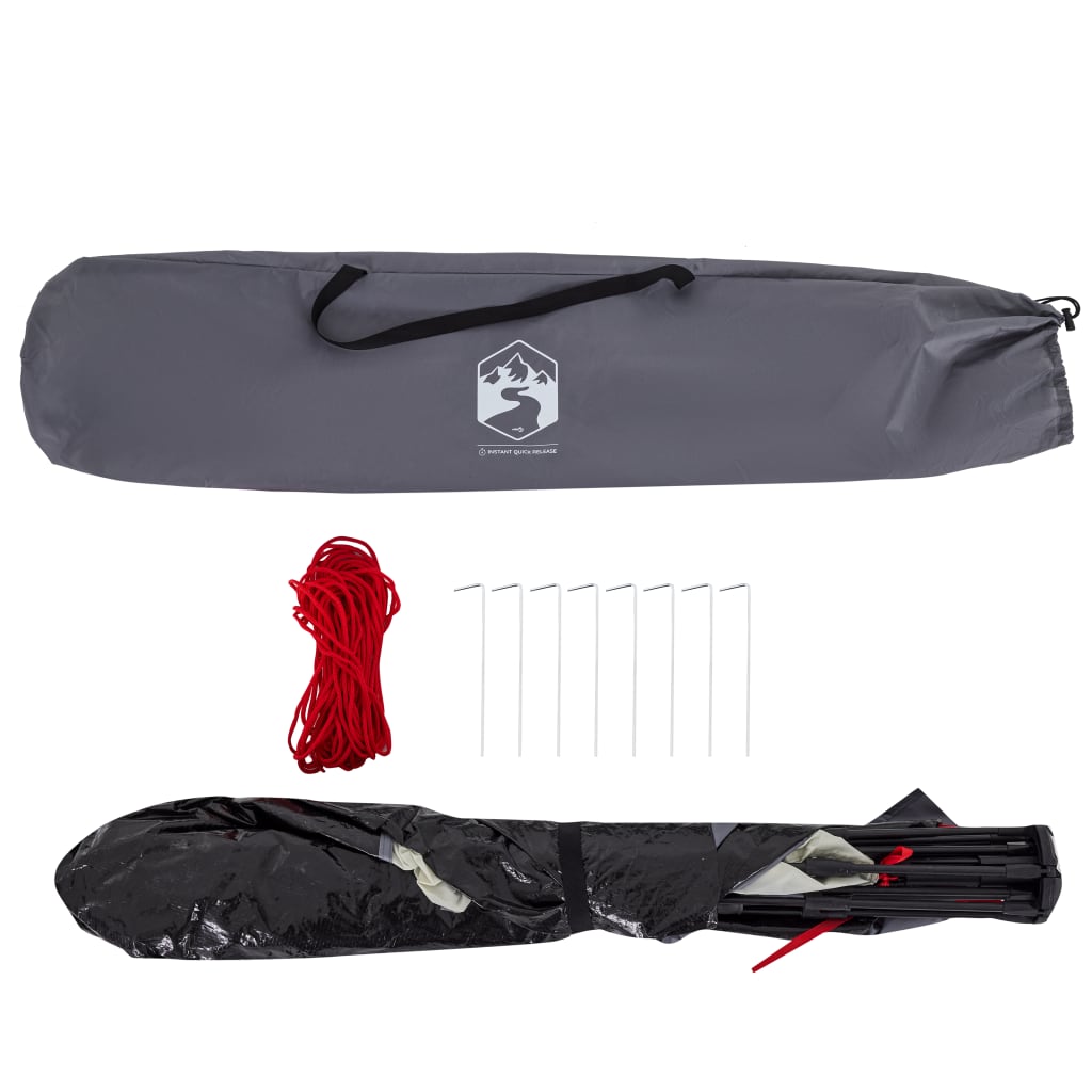 Beach Tent 2 Persons Gray Quick Release Waterproof