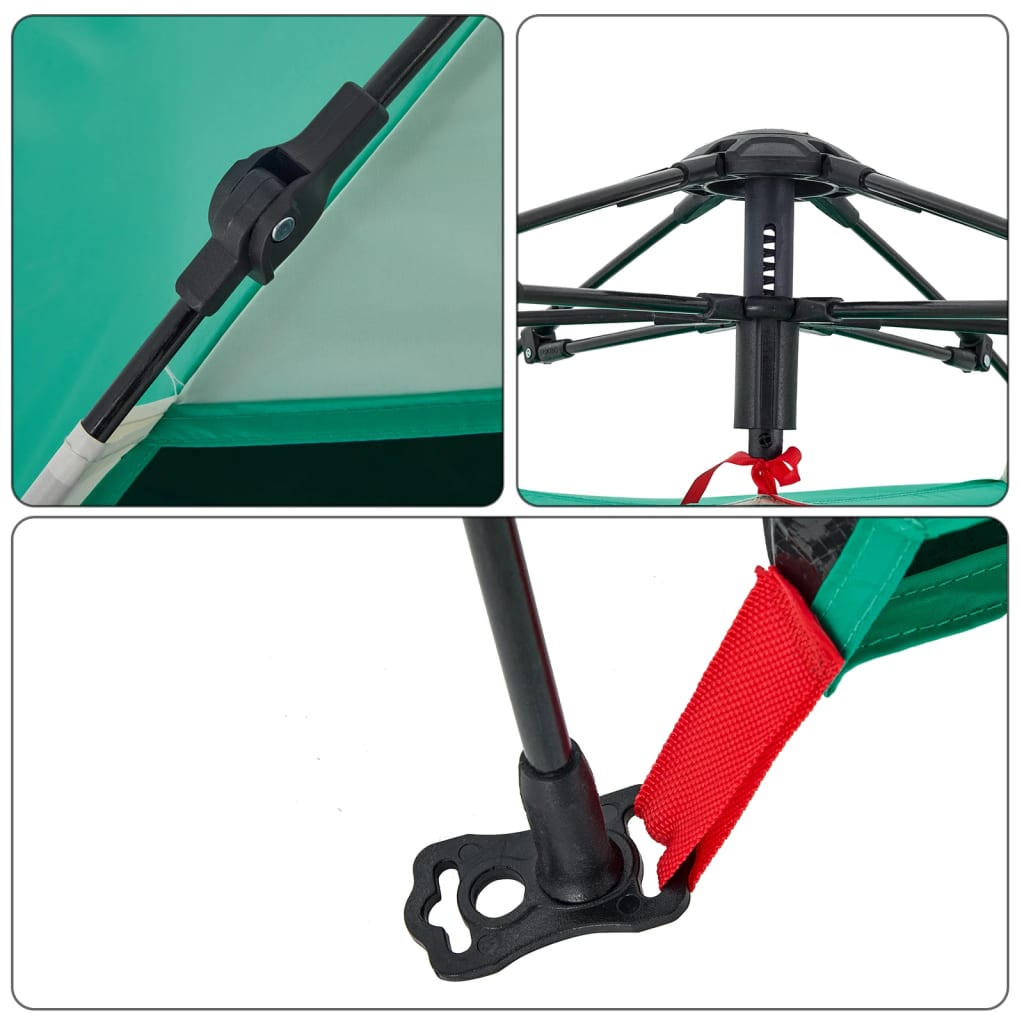 Beach Tent 2 Persons Sea Green Quick Release Waterproof