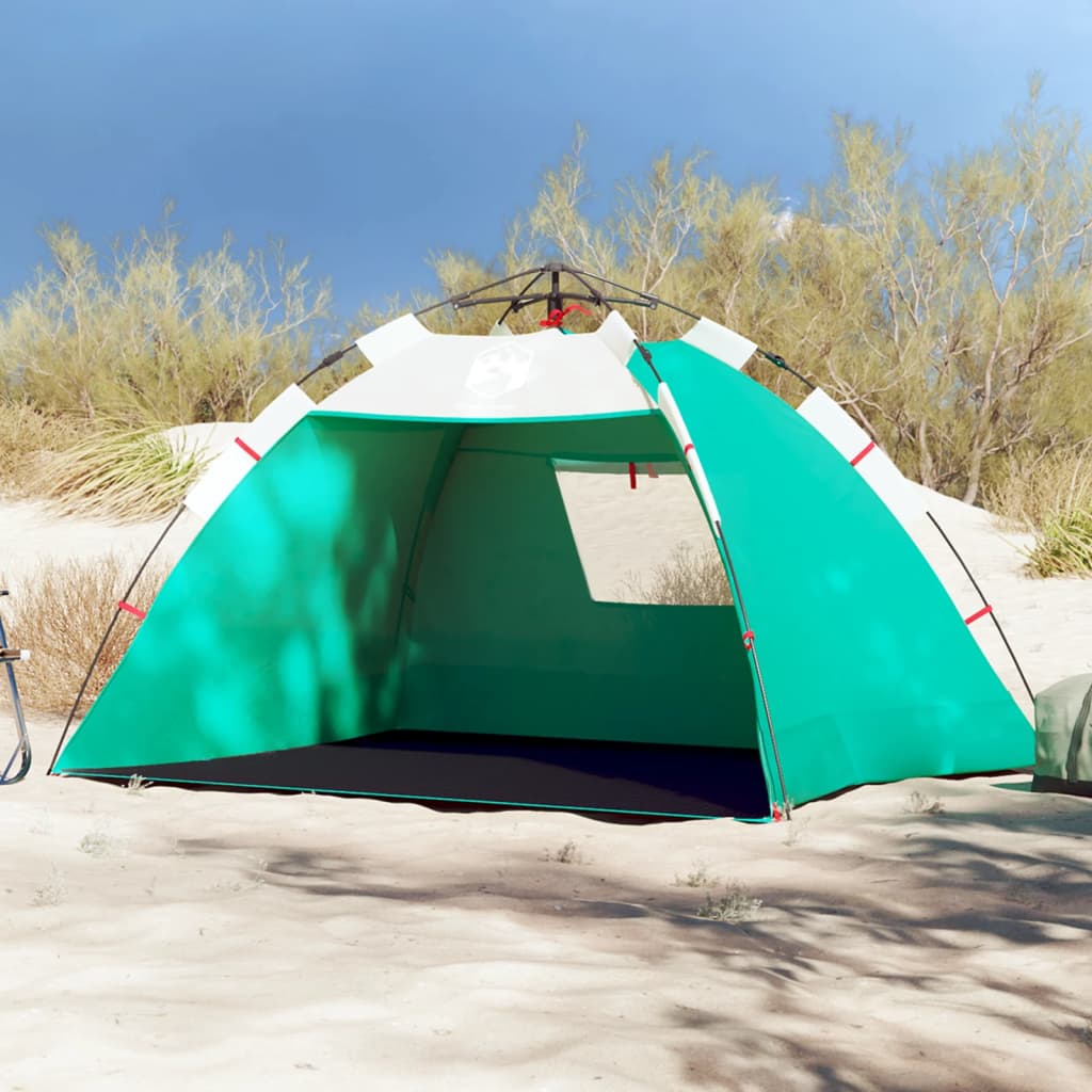 Beach Tent 2 Persons Sea Green Quick Release Waterproof