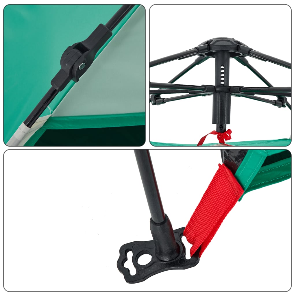 Beach Tent 2 Persons Sea Green Quick Release Waterproof