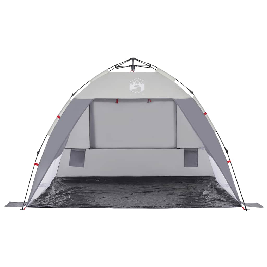 Beach Tent 2 Persons Gray Quick Release Waterproof
