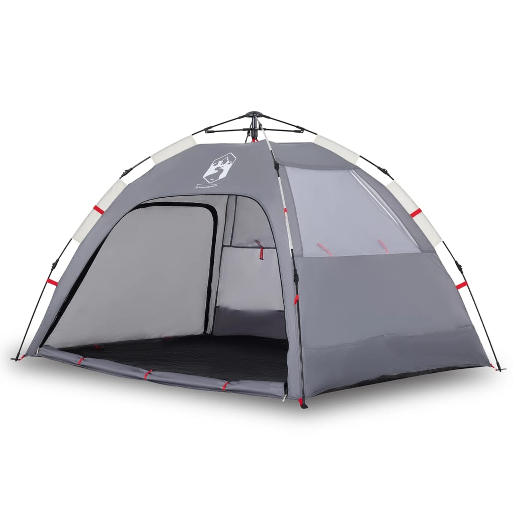 Beach Tent 2 Persons Gray Quick Release Waterproof