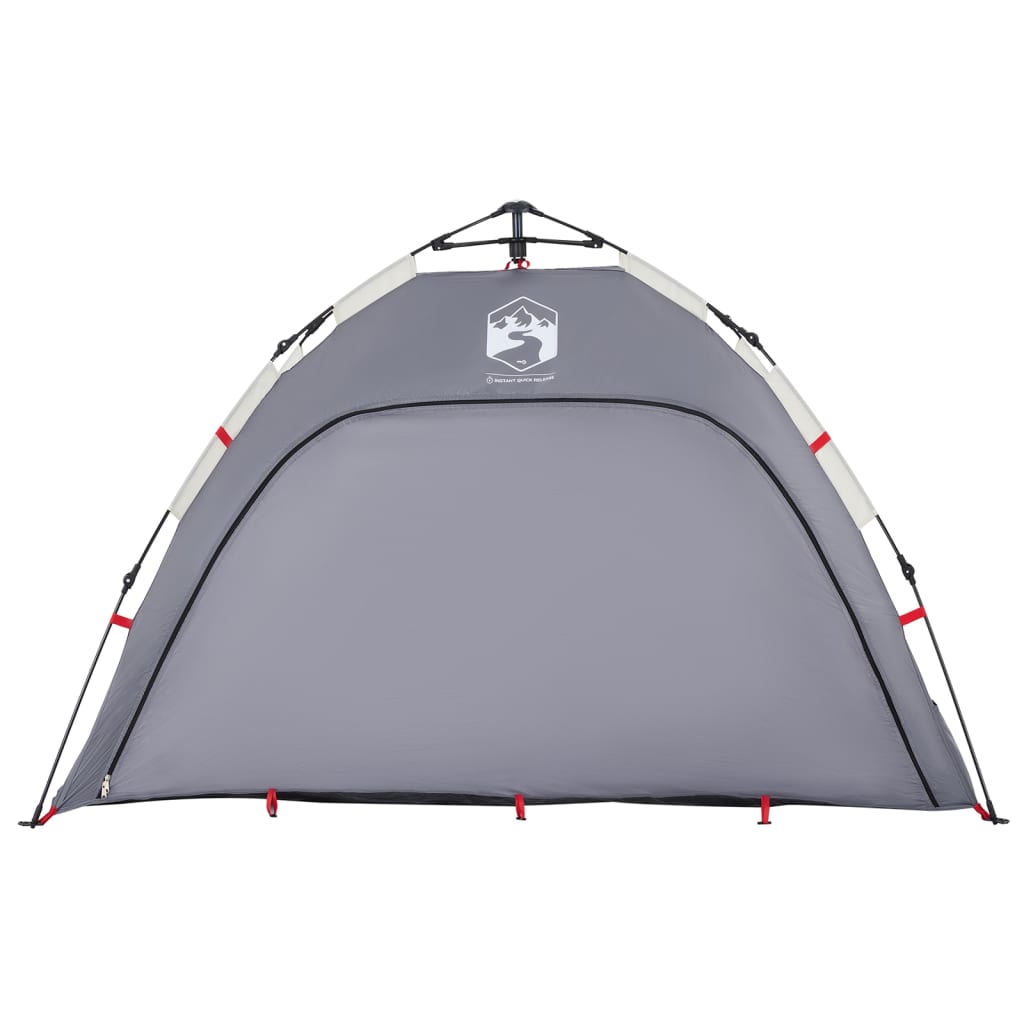 Beach Tent 2 Persons Gray Quick Release Waterproof