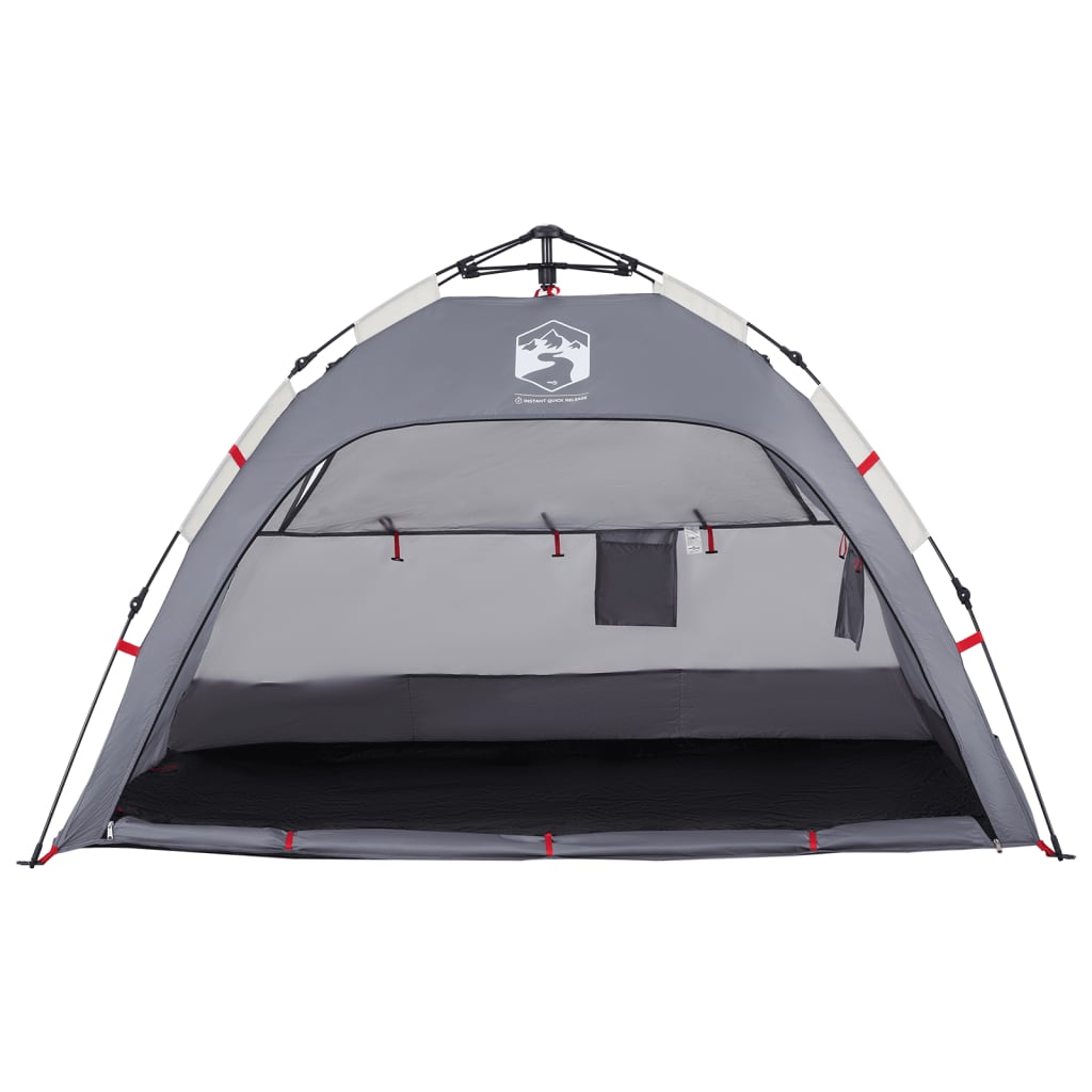 Beach Tent 2 Persons Gray Quick Release Waterproof