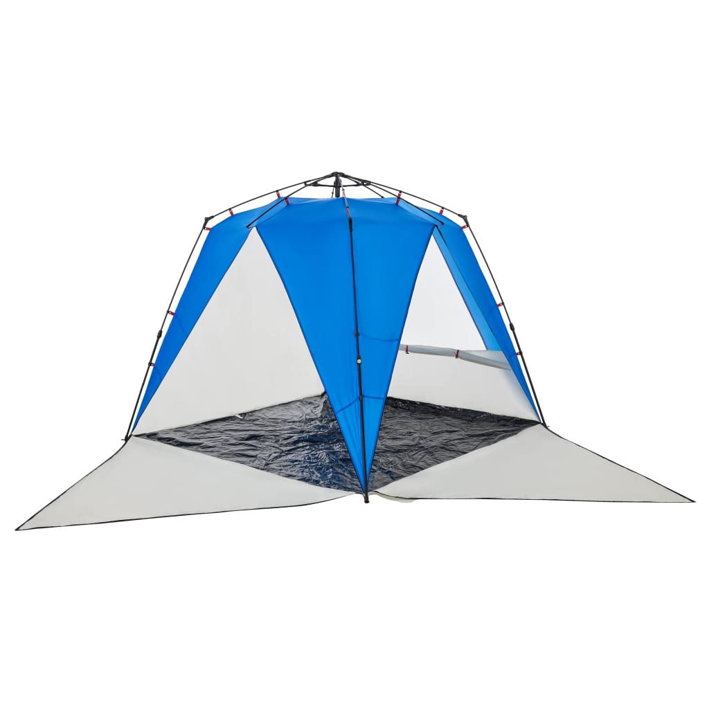 Beach Tent 4 Persons Azure Blue Quick Release Waterproof