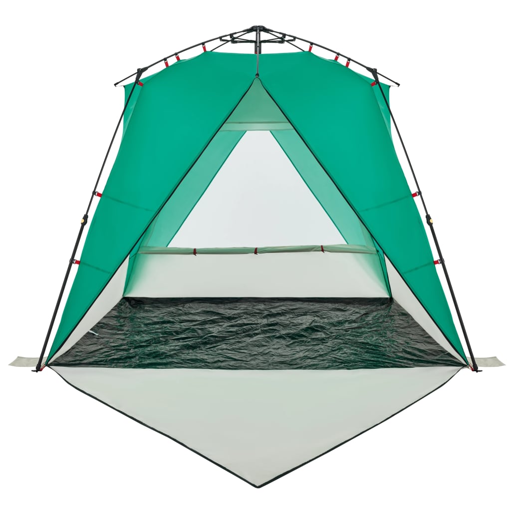 Beach Tent 4 Persons Sea Green Quick Release Waterproof