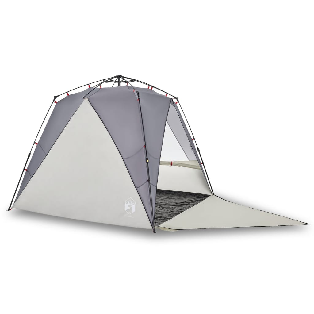 Beach Tent 4 Persons Gray Quick Release Waterproof