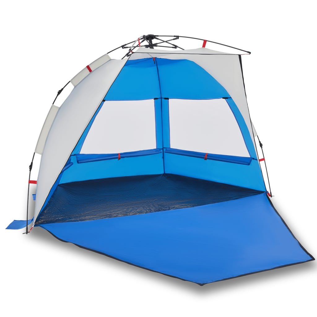 Beach Tent 2 Persons Azure Blue Quick Release Waterproof