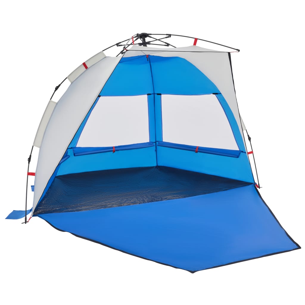 Beach Tent 2 Persons Azure Blue Quick Release Waterproof