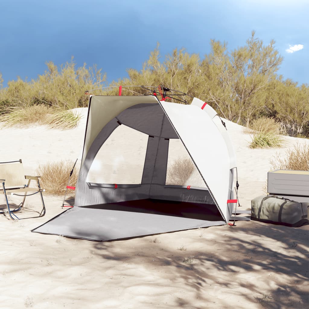 Beach Tent 2 Persons Gray Quick Release Waterproof
