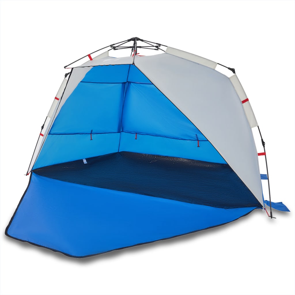 Beach Tent 3 Persons Azure Blue Quick Release Waterproof